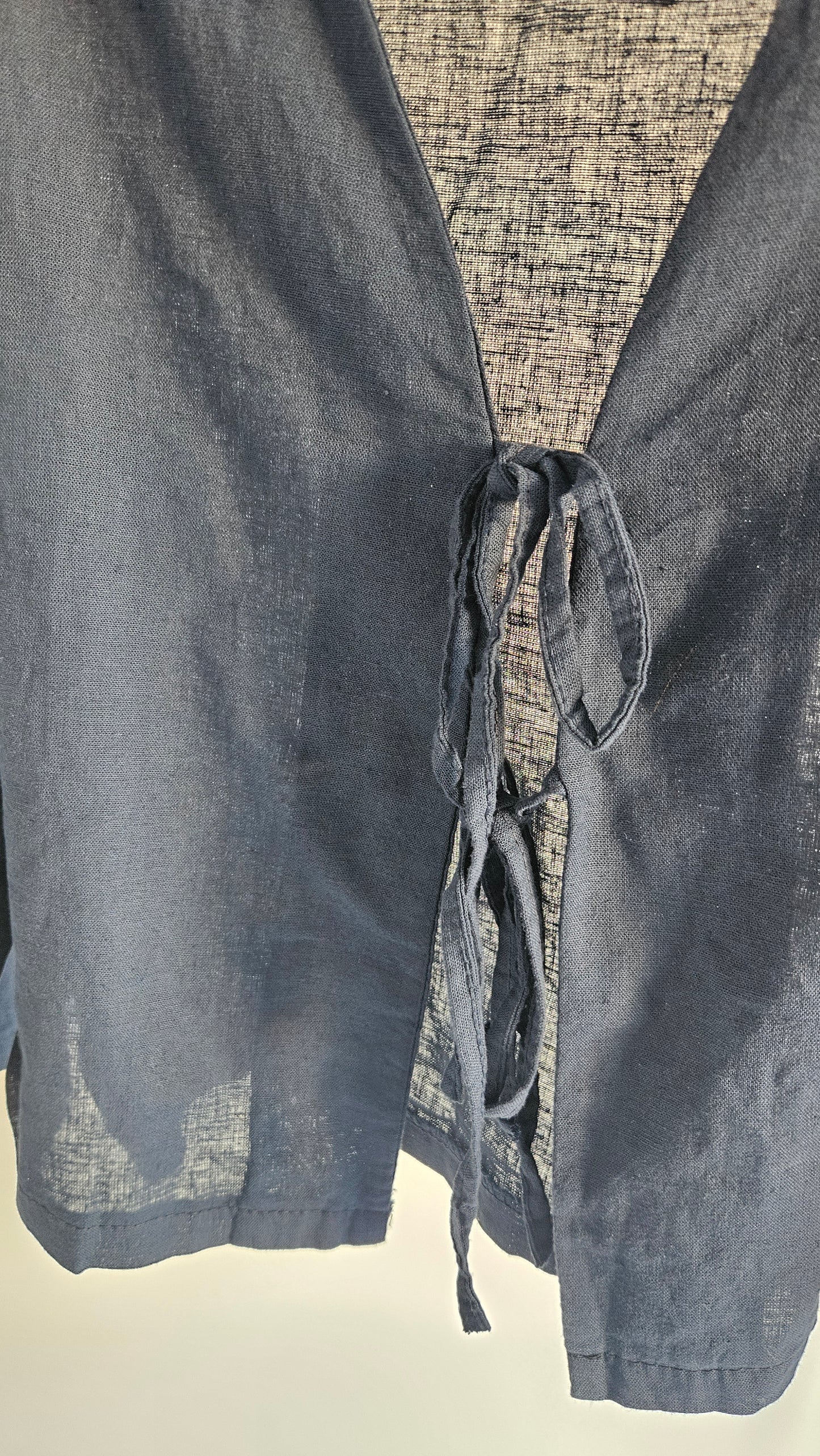 Leinenbluse Amelie blau