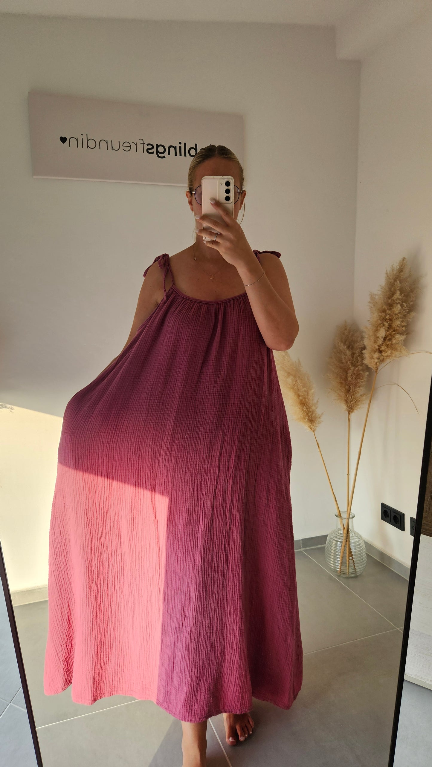 Musselinkleid Paulina beere