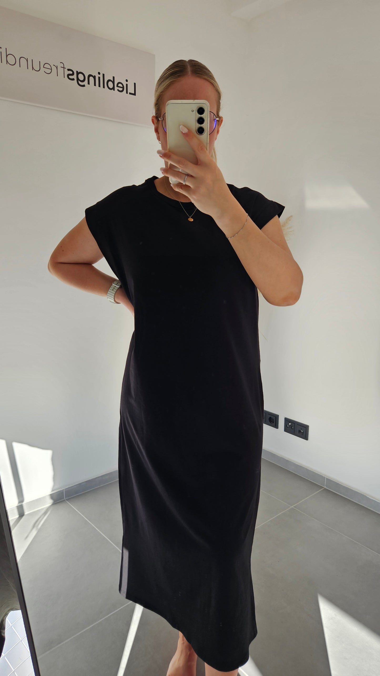 T-Shirt-Kleid Marina schwarz