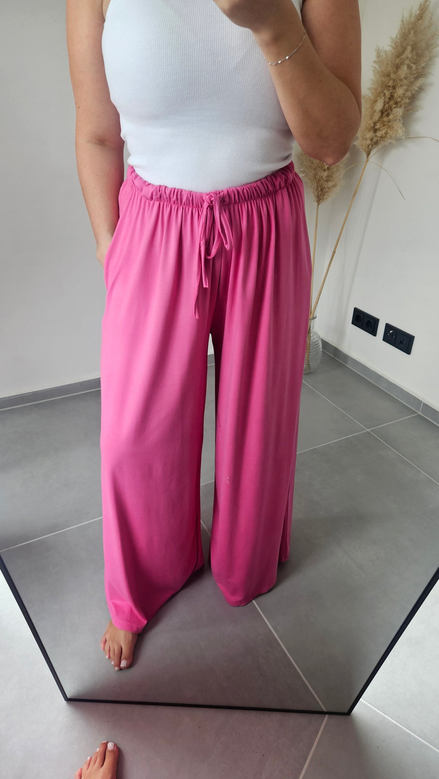 Stoffhose Bella pink