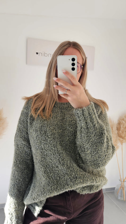 Kuschelpullover Gianna Salbeigrün