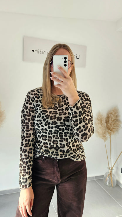 Soft Longsleeve leo beige