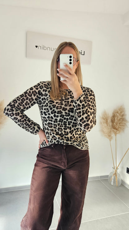 Soft Longsleeve leo beige