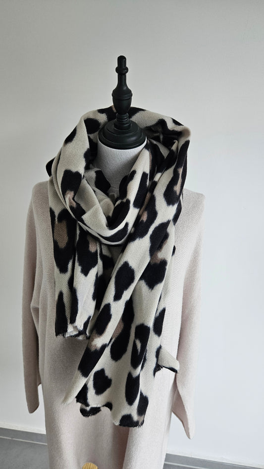 Schal leo beige