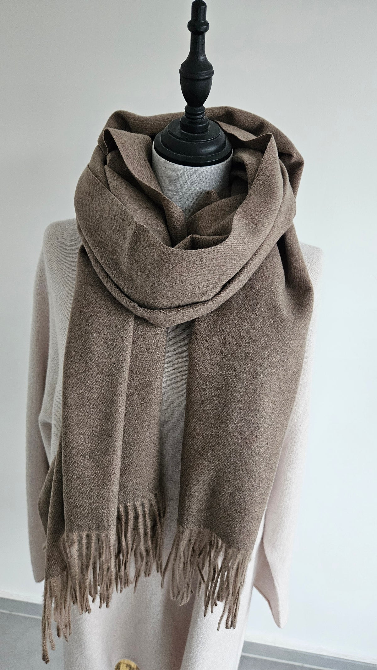 Schal uni Taupe