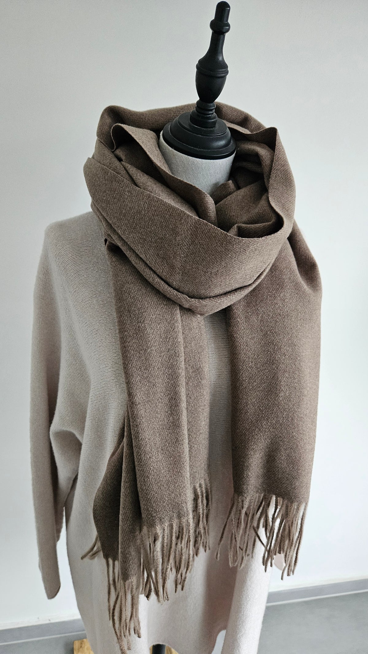 Schal uni Taupe