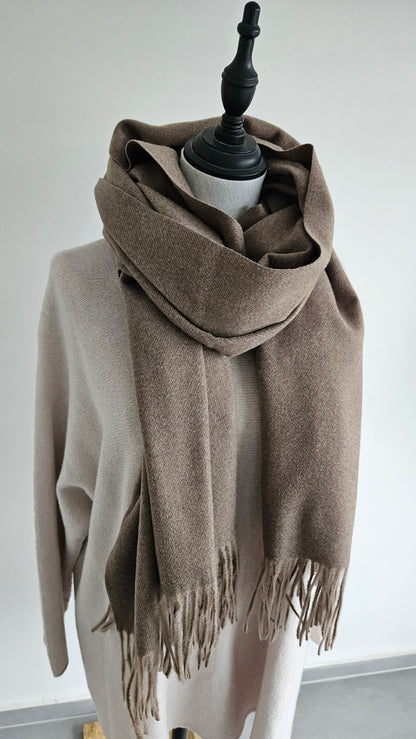 Schal uni Taupe