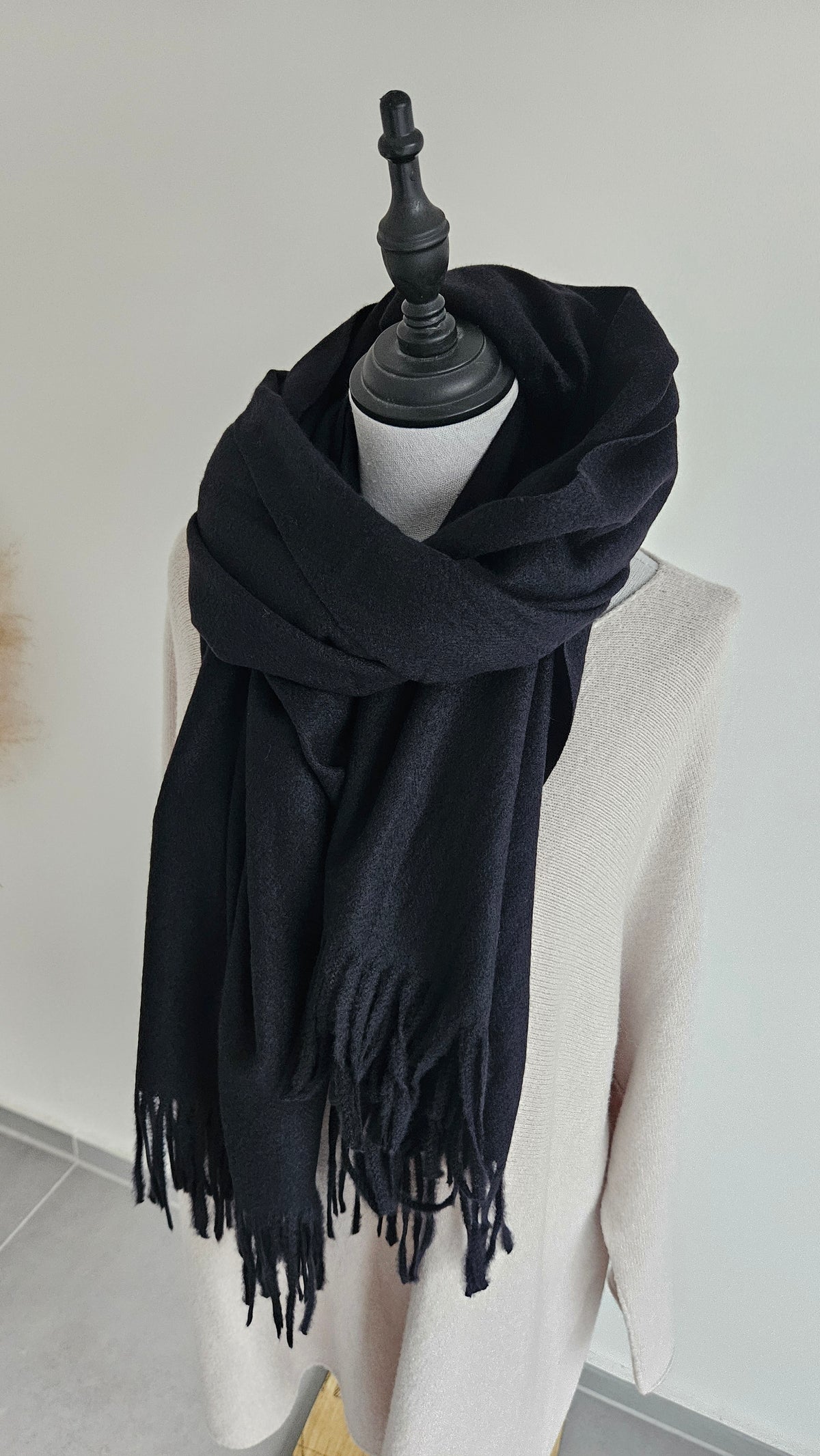 Schal uni Schwarz