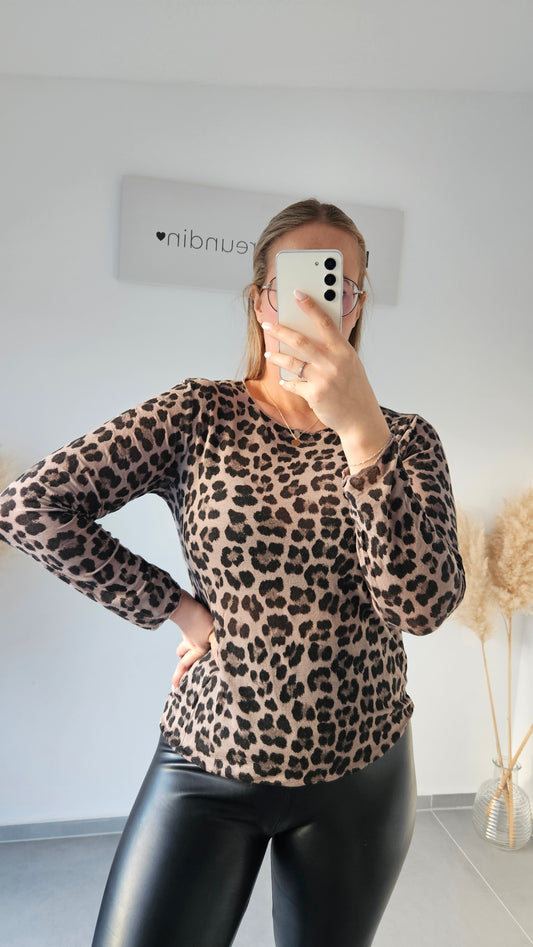 Soft Longsleeve leo taupe