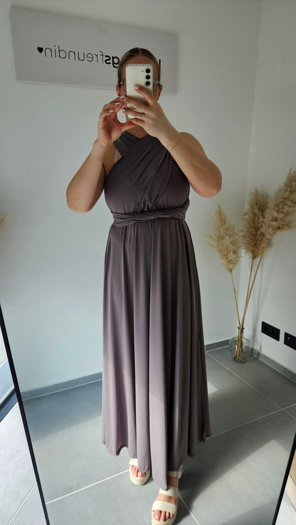 Wickelkleid Elina - taupe