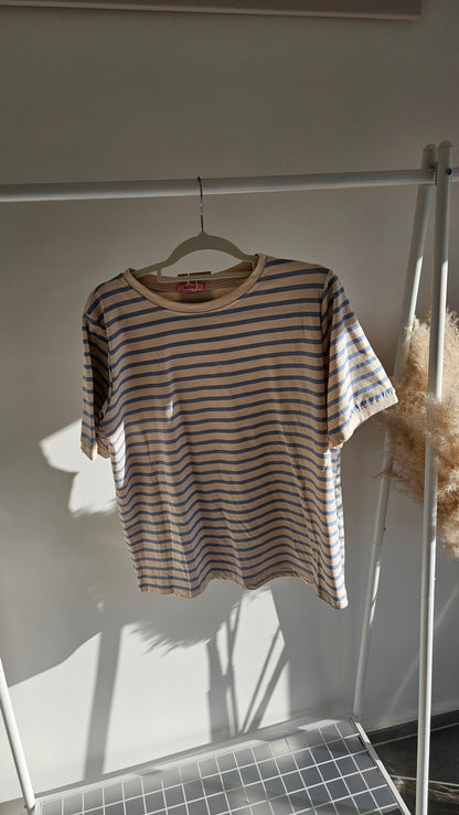 T-Shirt Samira - blau gestreift