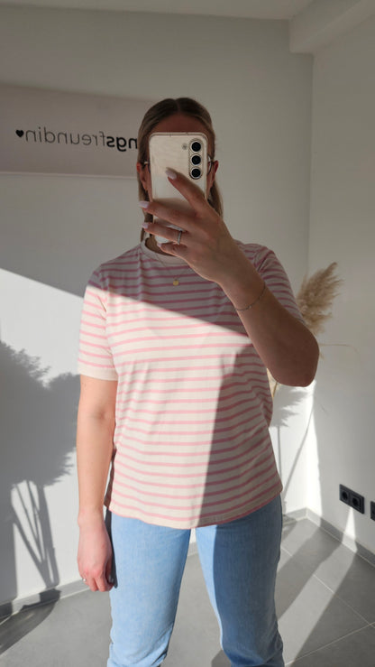 T-Shirt Samira - rosa gestreift