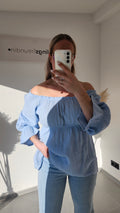 Bluse Nala - blau