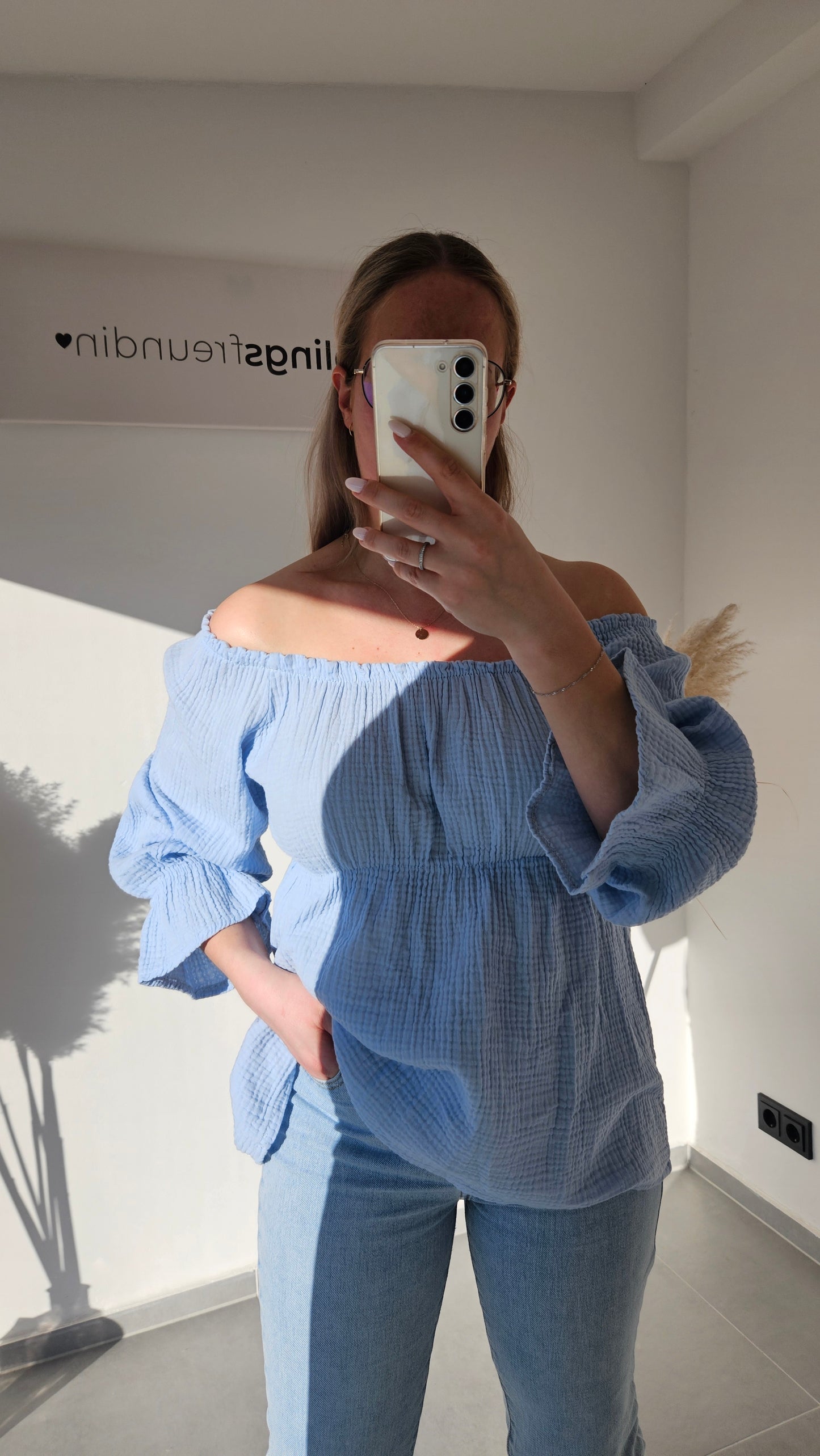 Bluse Nala - blau