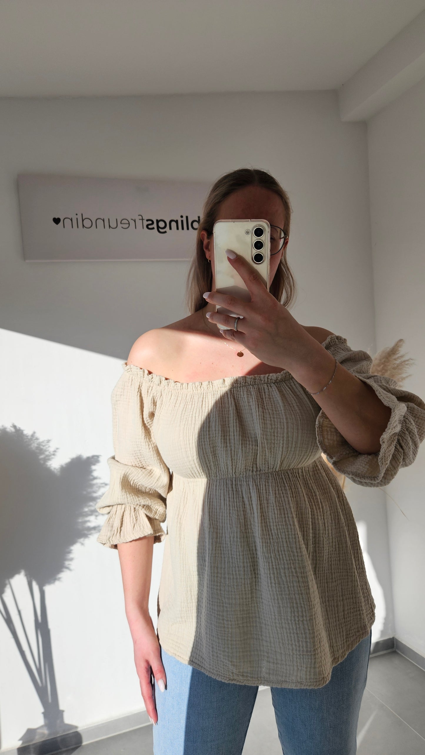 Bluse Nala - beige