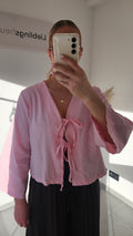 Leinenbluse Amelie rosa