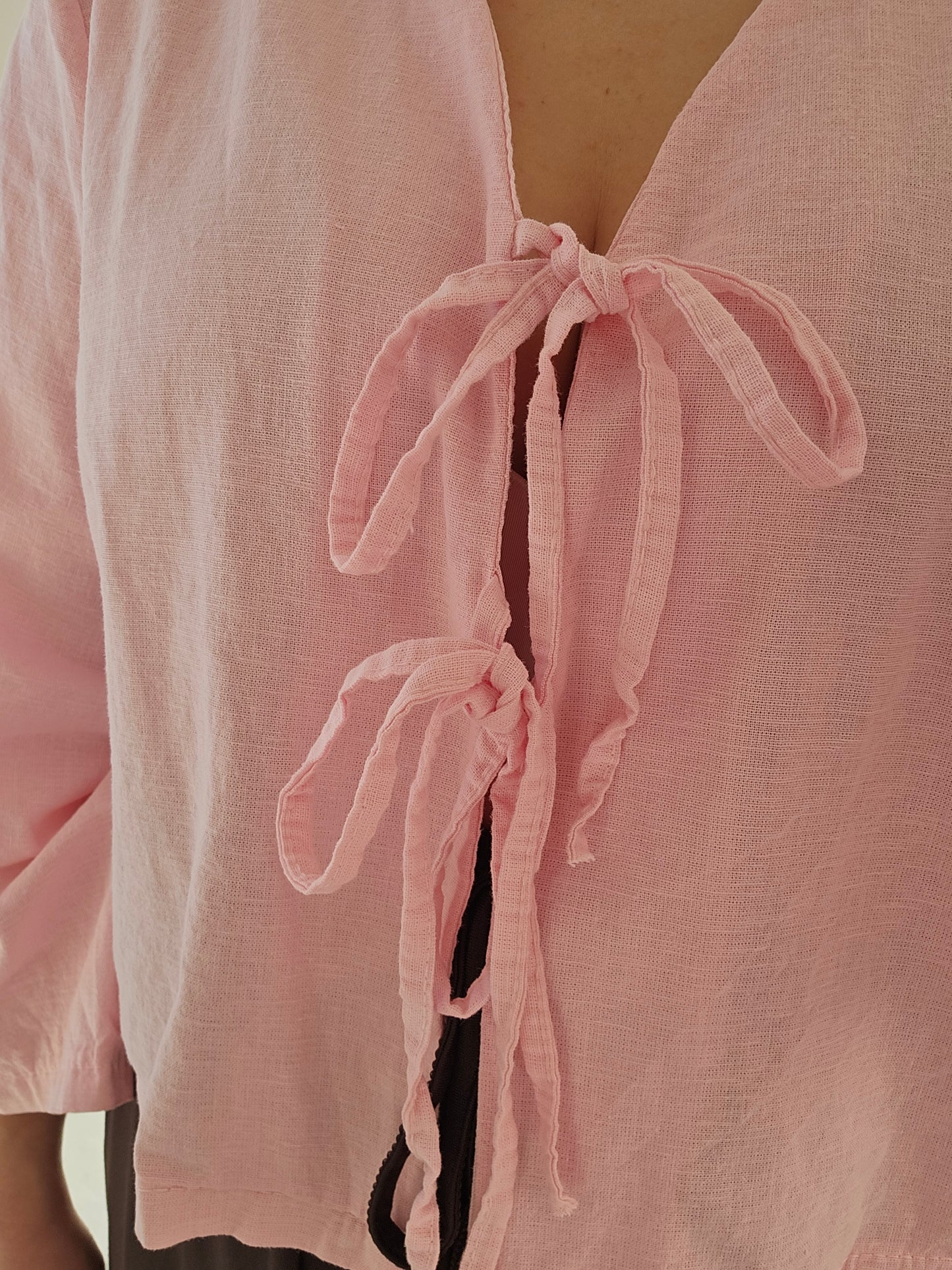 Leinenbluse Amelie rosa