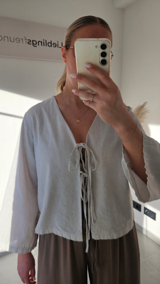 Leinenbluse Amelie beige