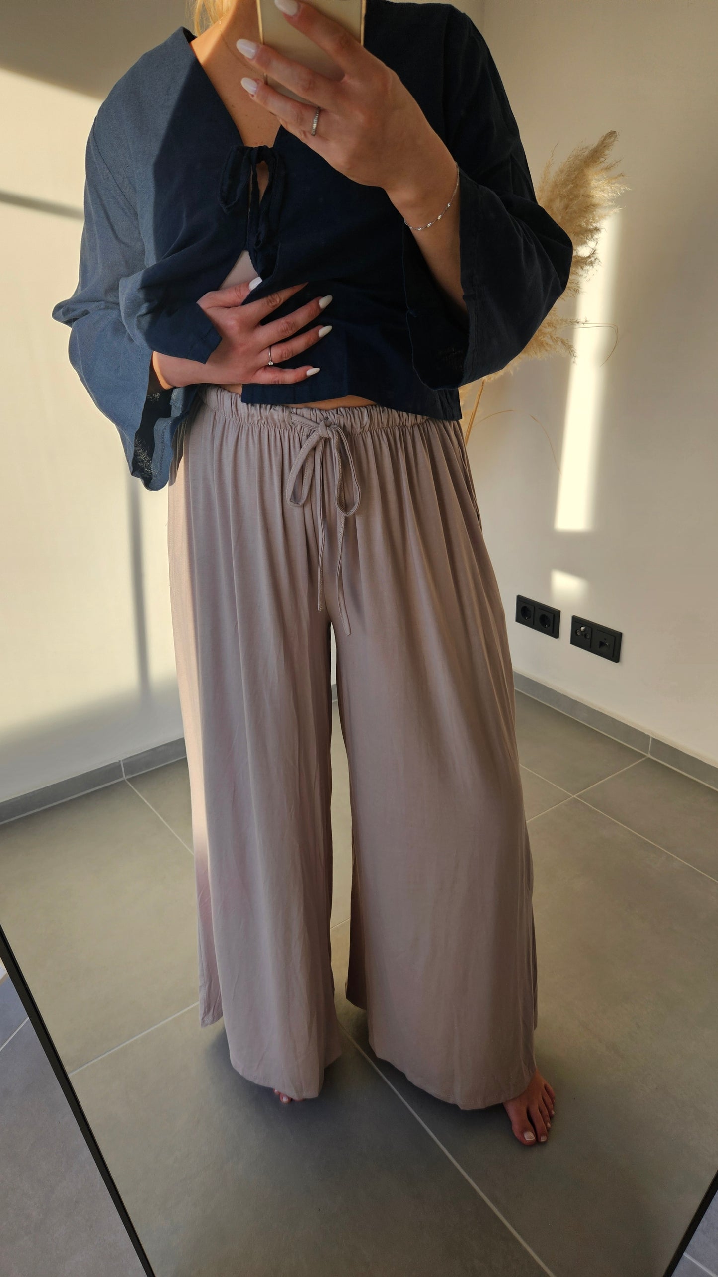 Stoffhose Bella beige