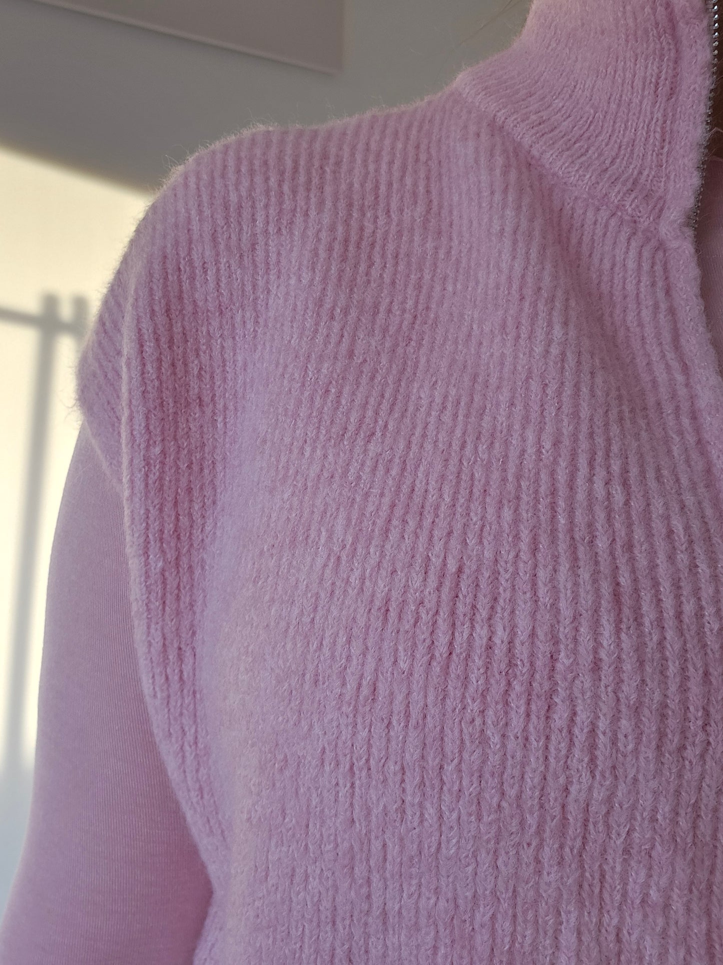 Strickweste Solea mit Zipper rosa