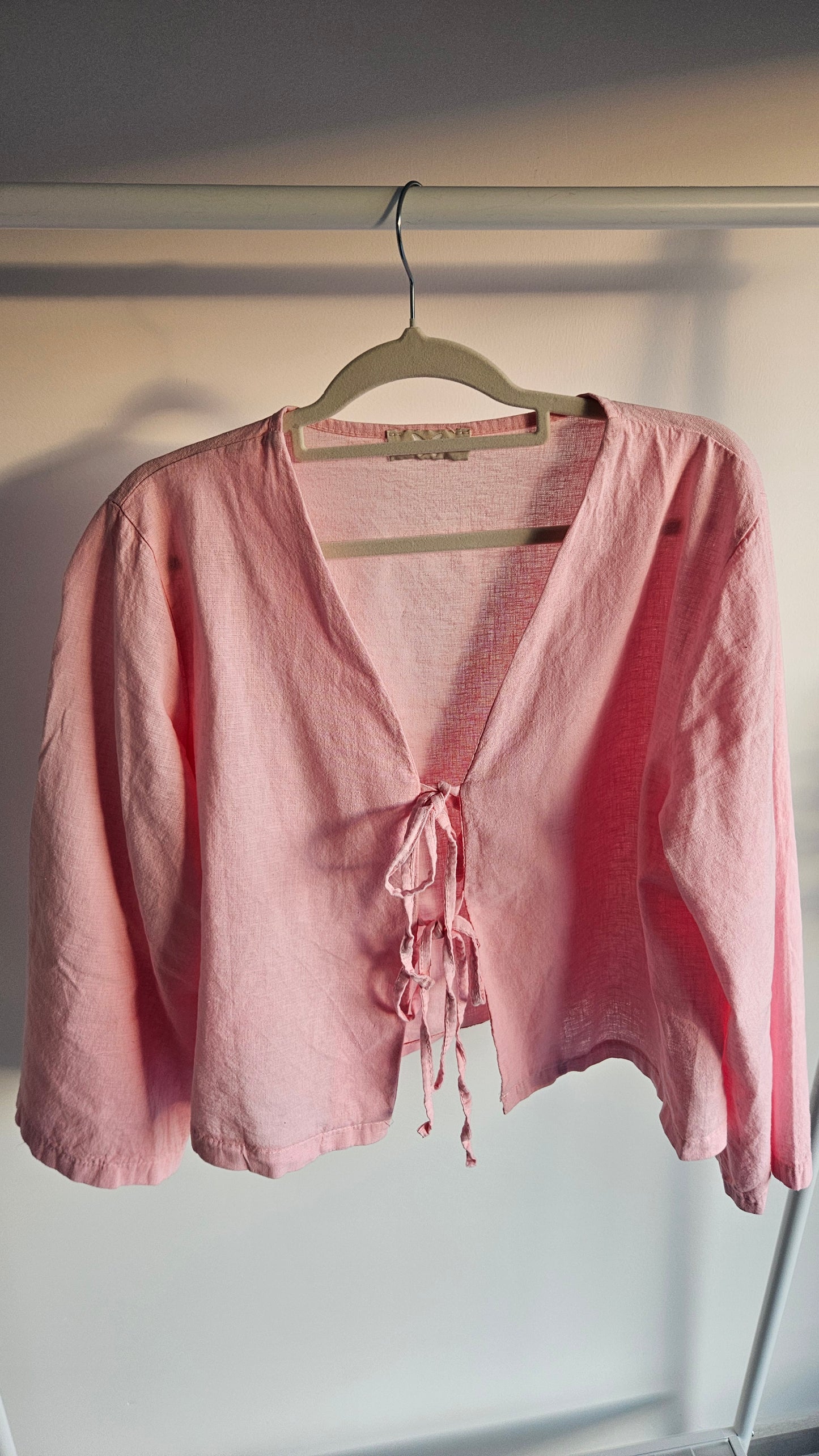 Leinenbluse Amelie rosa