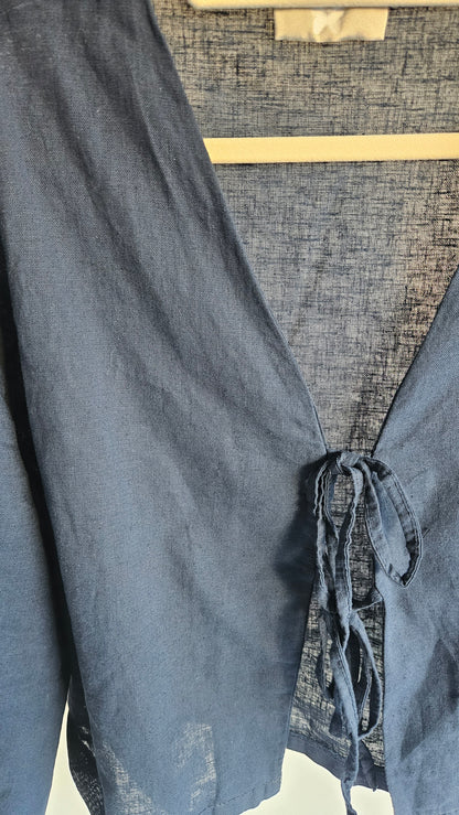 Leinenbluse Amelie blau