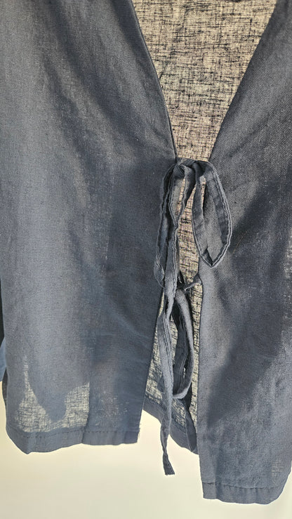 Leinenbluse Amelie blau
