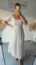 Kleid Juana Beige