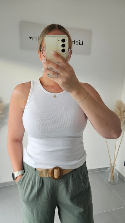 Basic Ripptop weiß