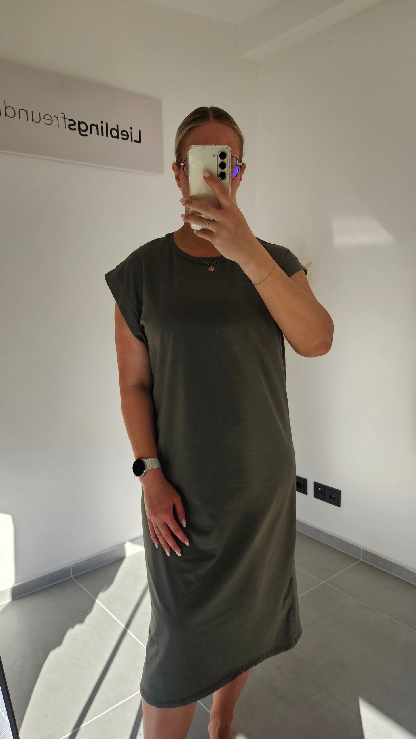 T-Shirt-Kleid Marina khaki