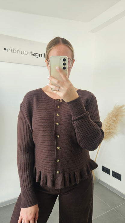 Strickjacke Simone braun
