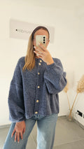 Strickjacke Jolie blau