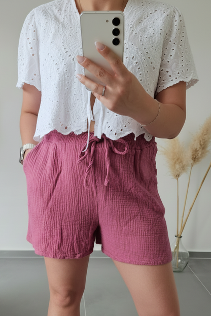 Musselinshorts beere