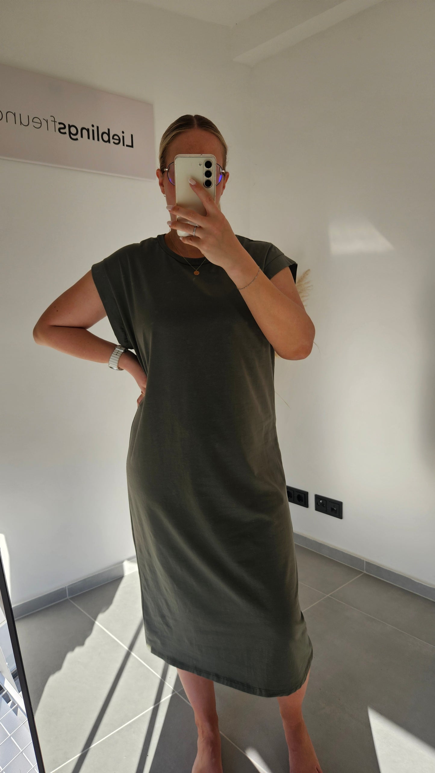 T-Shirt-Kleid Marina khaki