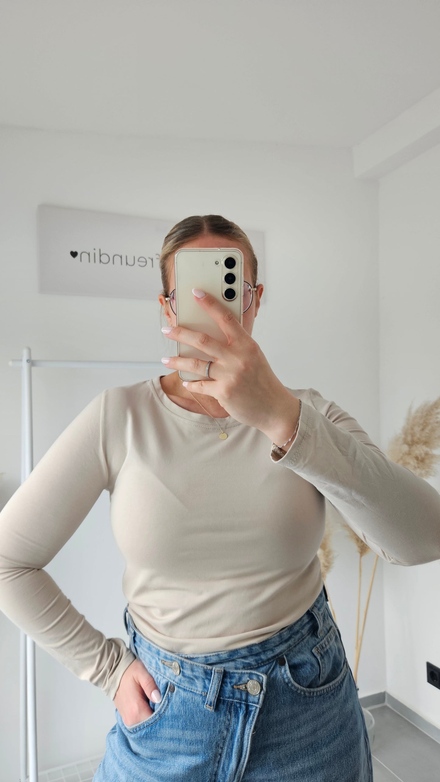 Basic Longsleeve beige