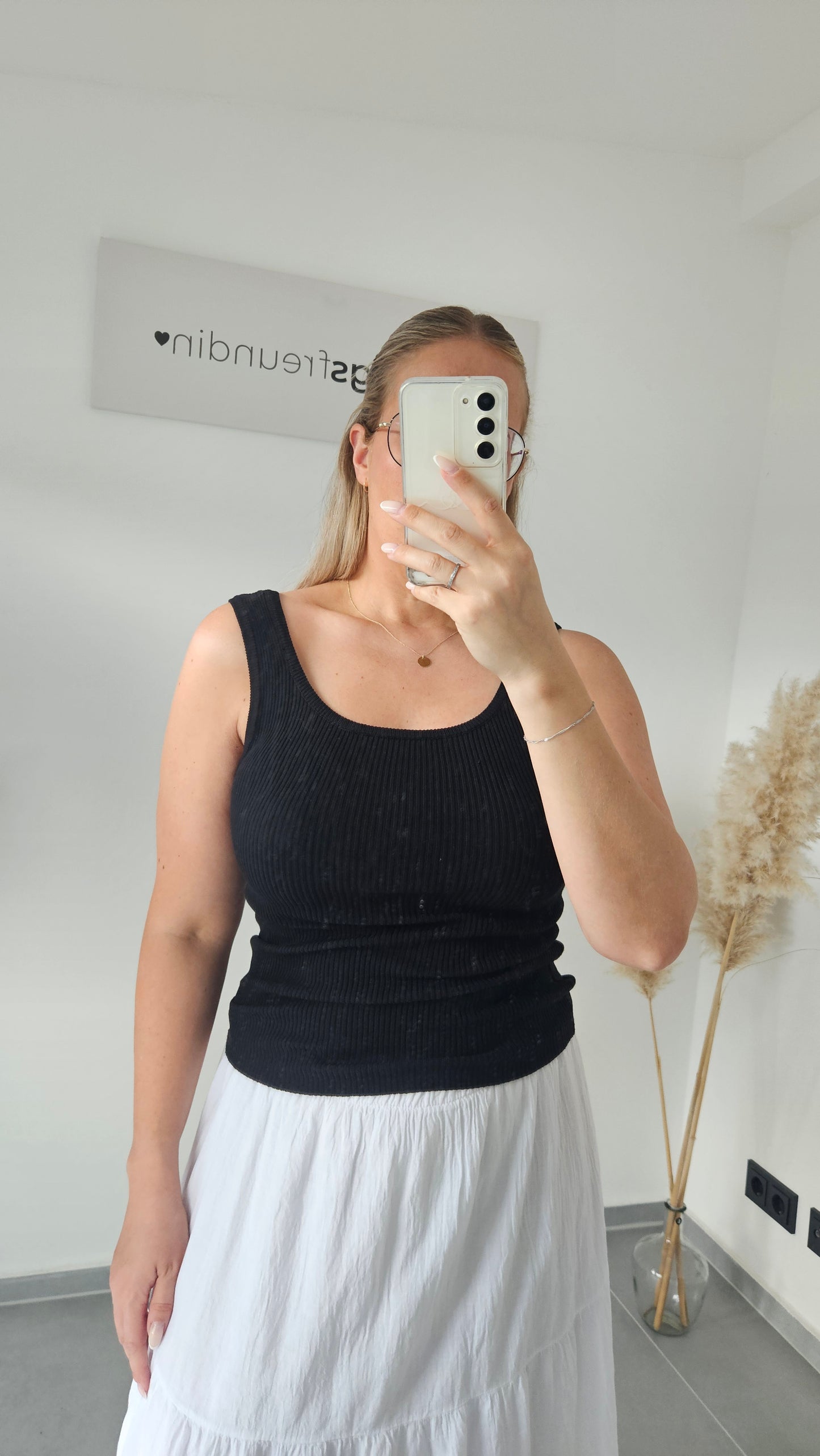 Basic Ripptop schwarz