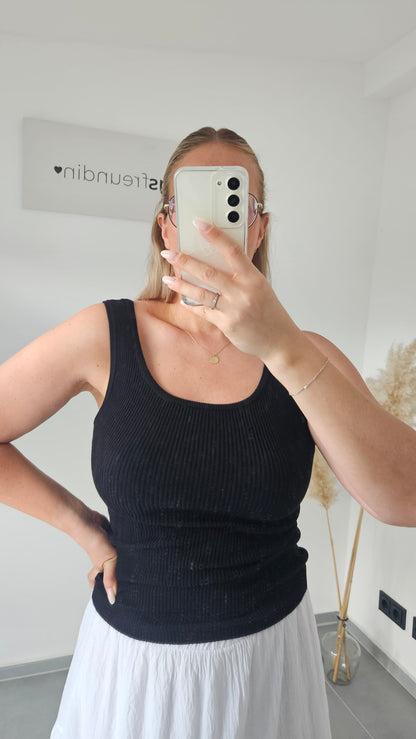 Basic Ripptop schwarz