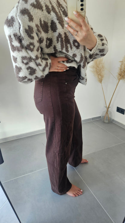 Jeanshose Milena braun