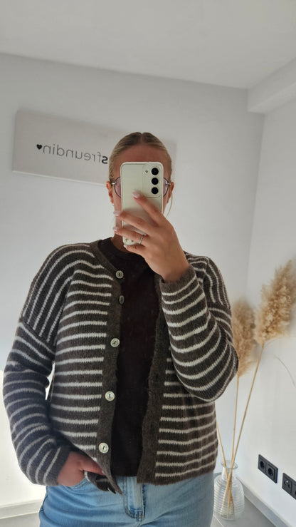 Strickjacke Stella braun
