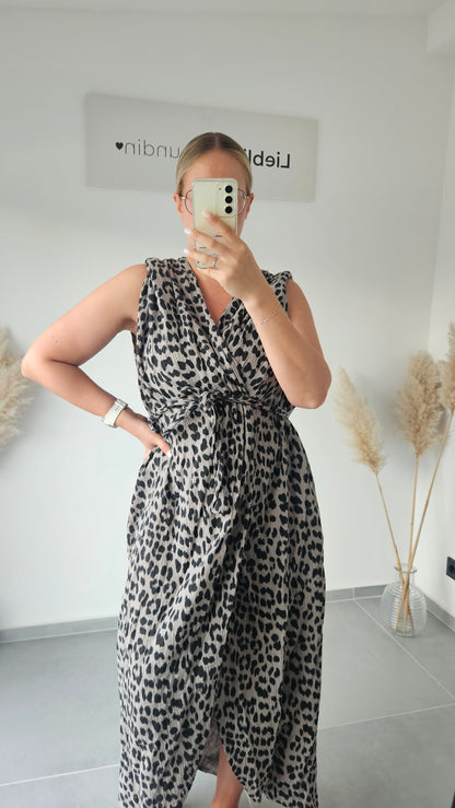 Langes Wickelkleid leo