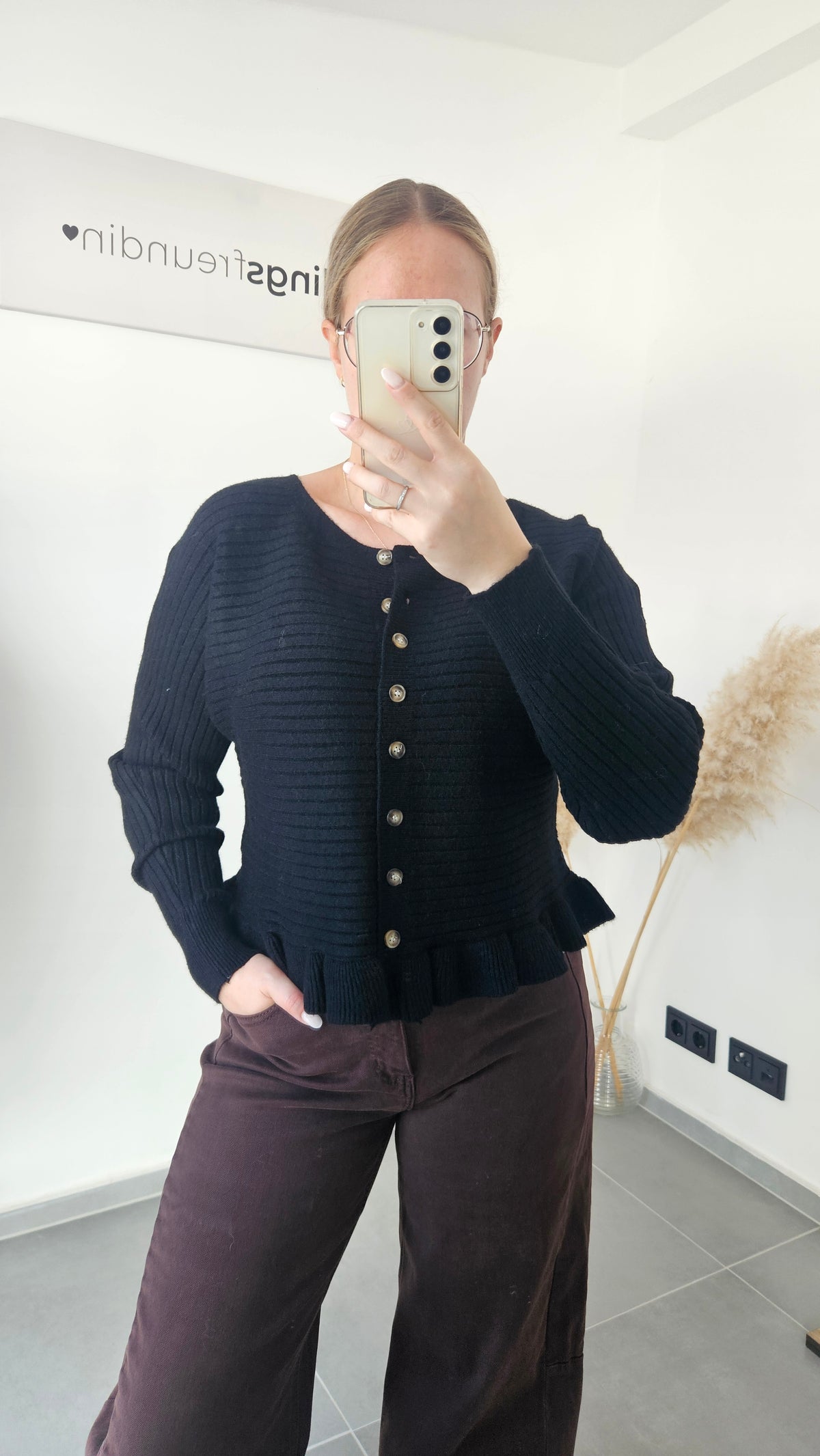 Strickjacke Simone schwarz
