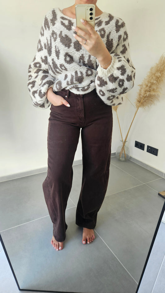Jeanshose Milena braun