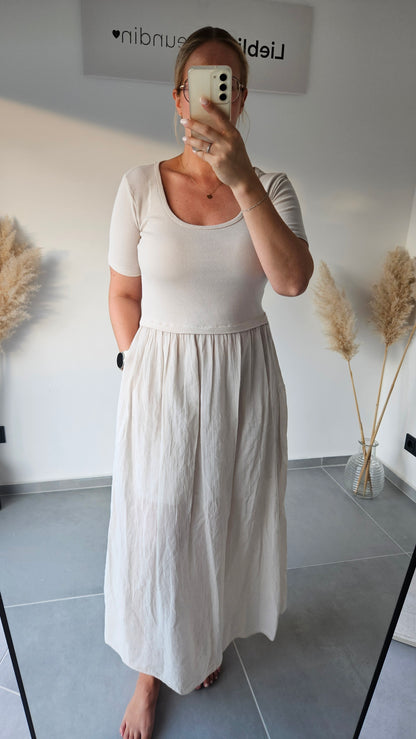 Kleid Juana Beige