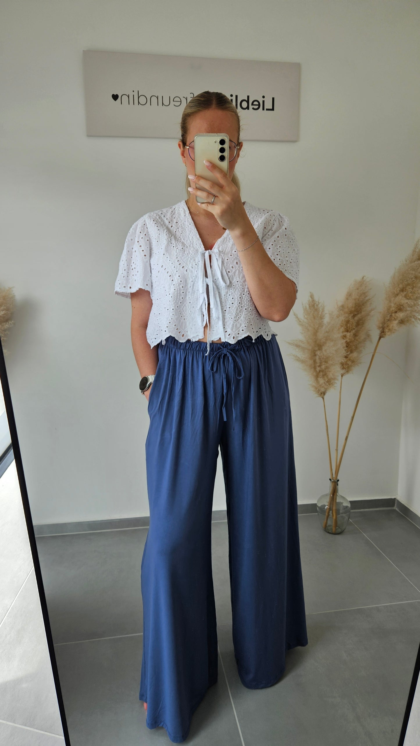 Stoffhose Bella blau