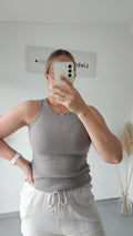 Basic Ripptop taupe