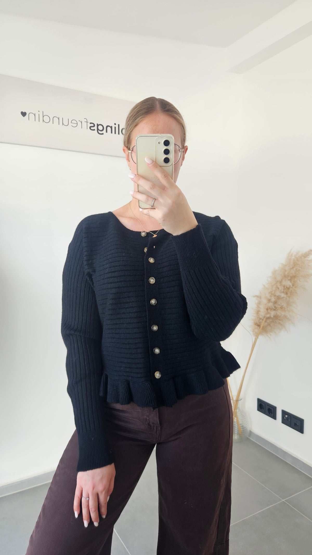 Strickjacke Simone schwarz