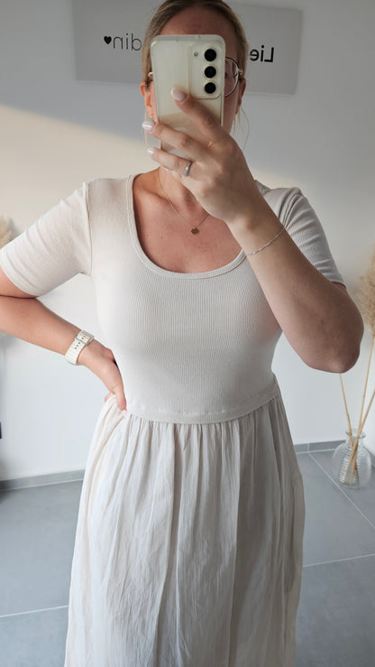 Kleid Juana Beige