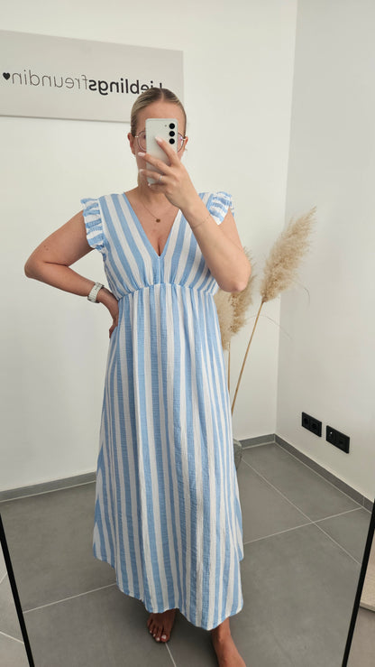 Kleid Leni blau-weiß gestreift