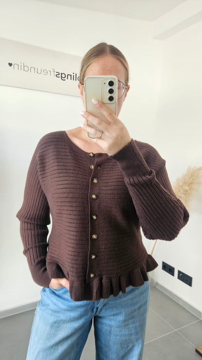 Strickjacke Simone braun