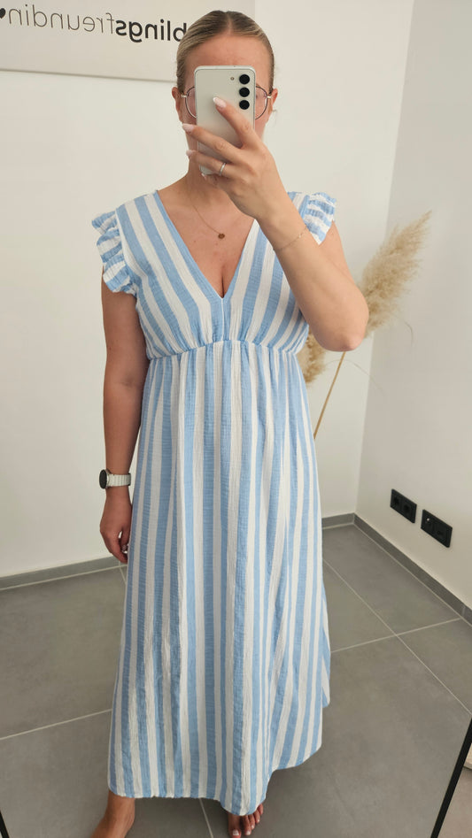 Kleid Leni blau-weiß gestreift